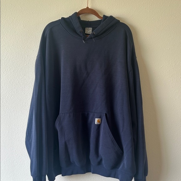 Carhartt Men's Deep Blue Hoodie - Picture 6 of 6